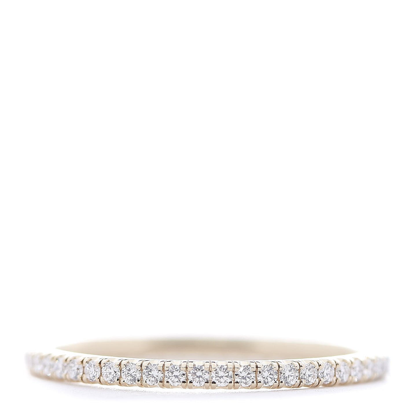 18K Yellow Gold Diamond Etincelle De Eternity Ring 53 6.5