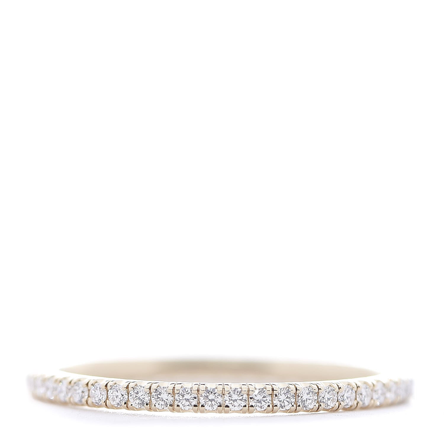 Cartier 18K Yellow Gold Diamond Etincelle De Eternity Ring 53 6.5 1 of 6