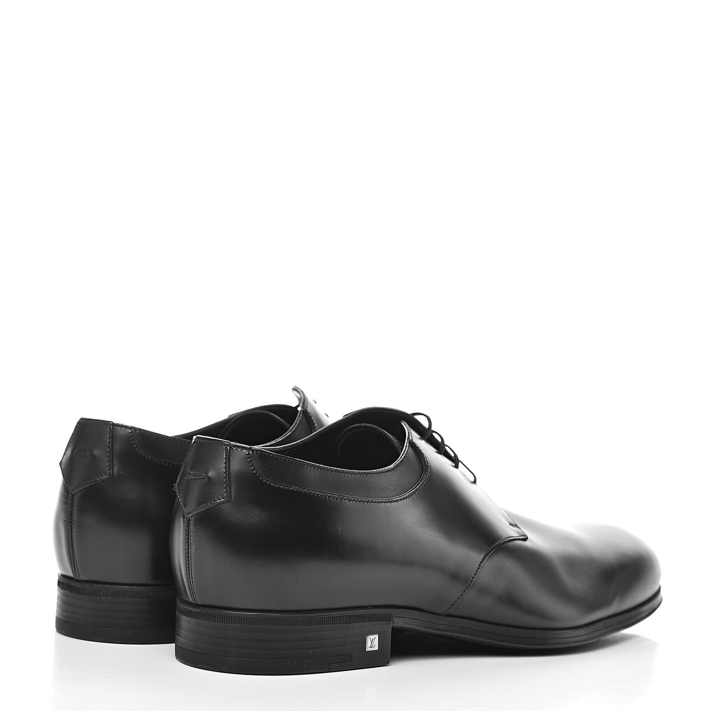 Lambskin Mens Derby Lace Up Shoes 8 Black