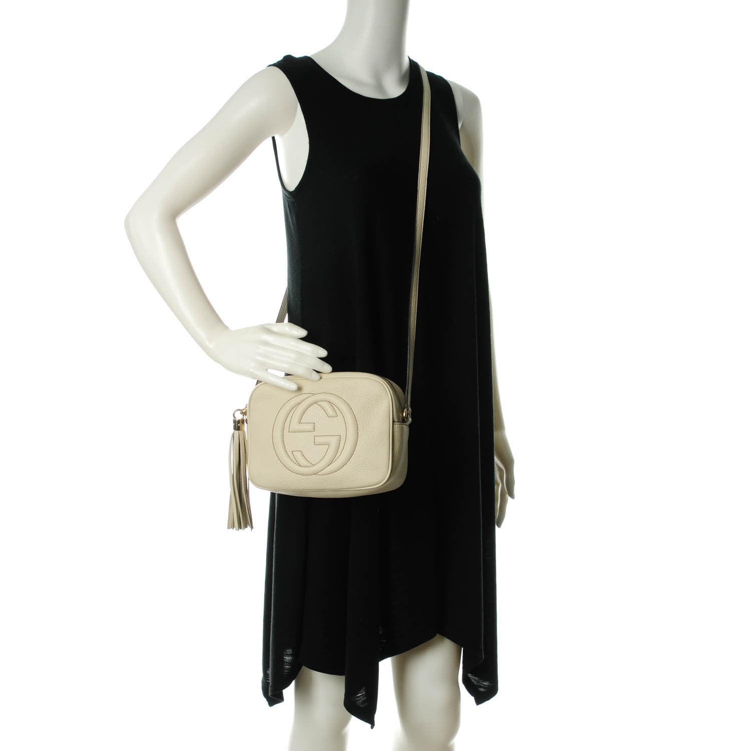 Gucci Pebbled Calfskin Small Soho Disco Bag Off White 2 of 8