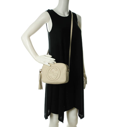 Gucci Pebbled Calfskin Small Soho Disco Bag Off White 2 of 8