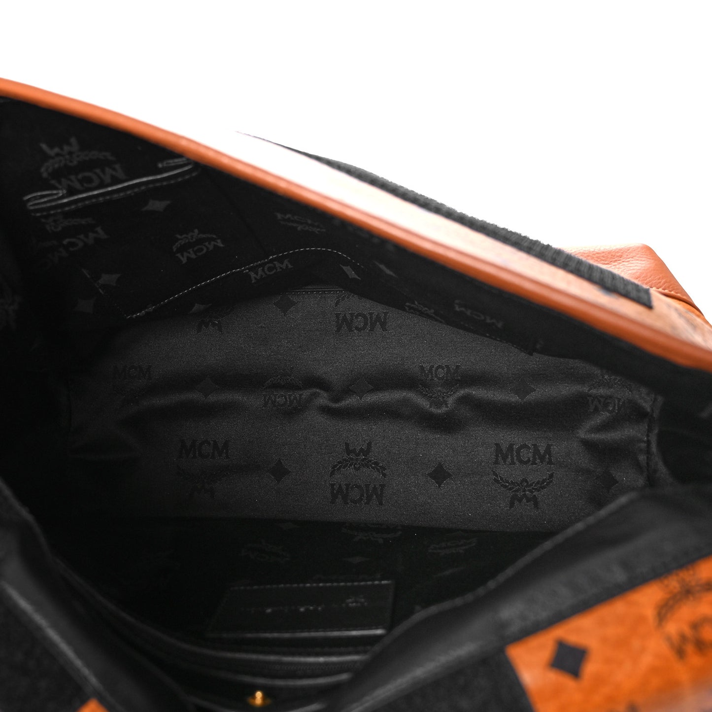 Visetos Tiger Messenger Bag Cognac