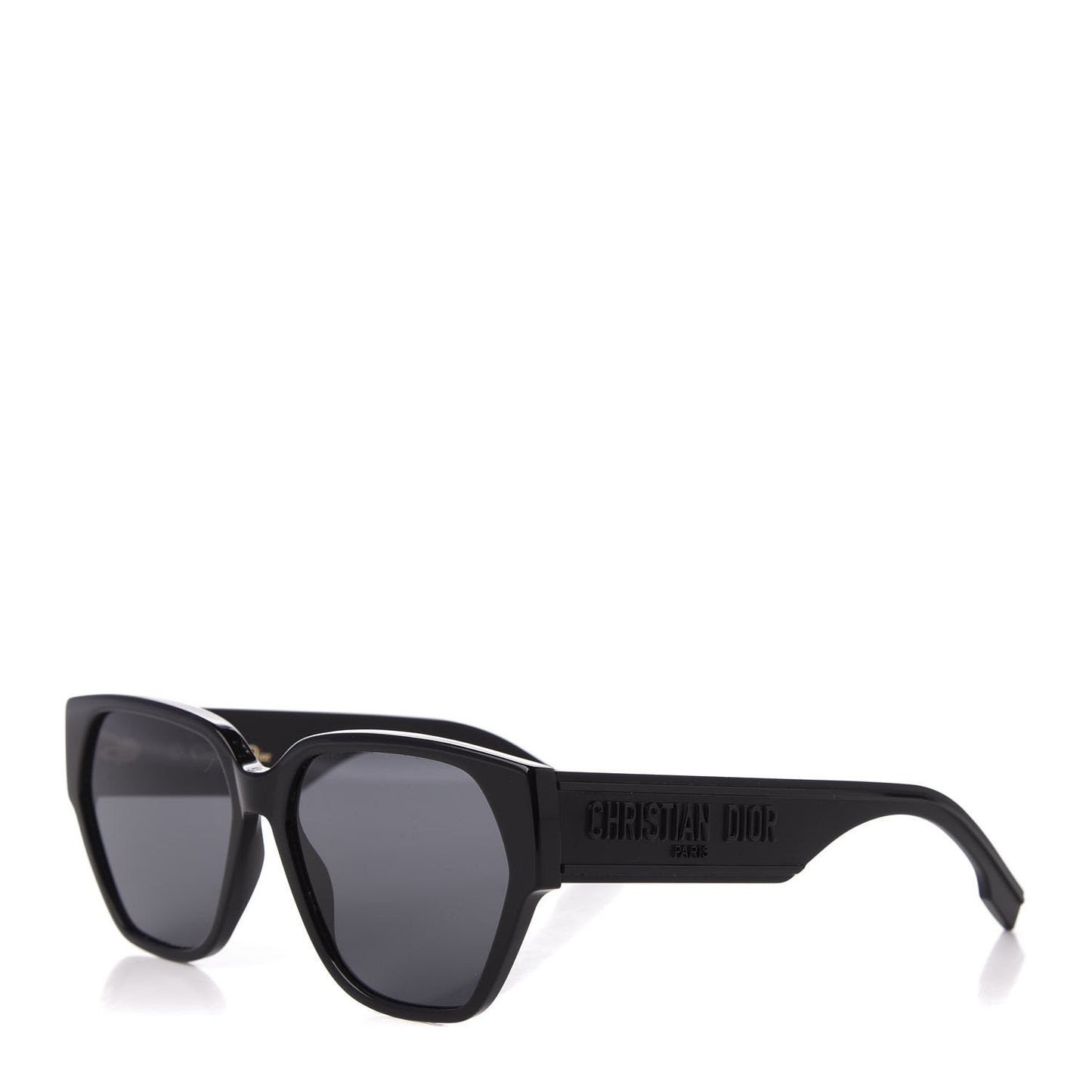 Acetate Square DiorID1 Sunglasses Black
