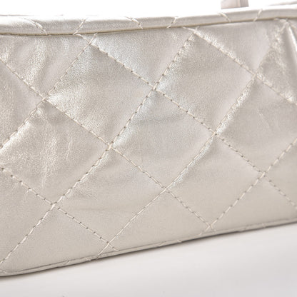 Chanel Metallic Lambskin Quilted 2.55 Reissue 227 Flap Silver 10 of 11