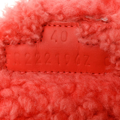 Hermes Woolskin Womens Chypre Sandals 40 Rose Du Desert 6 of 9