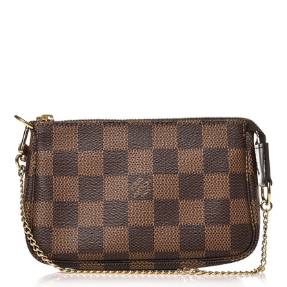Louis Vuitton Damier Ebene Mini Pochette Accessories 1 of 8