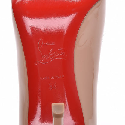 Christian Louboutin Patent Pigalle 85 Pumps 34 Nude 5 of 7