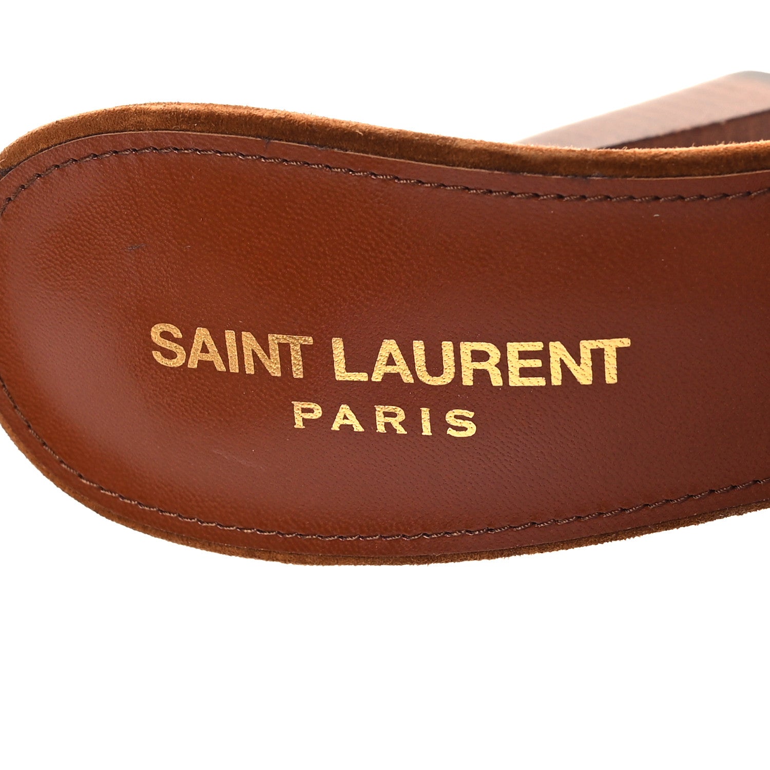 Saint Laurent Suede Blade 105 Slingback Pumps 40 Brown 8 of 9