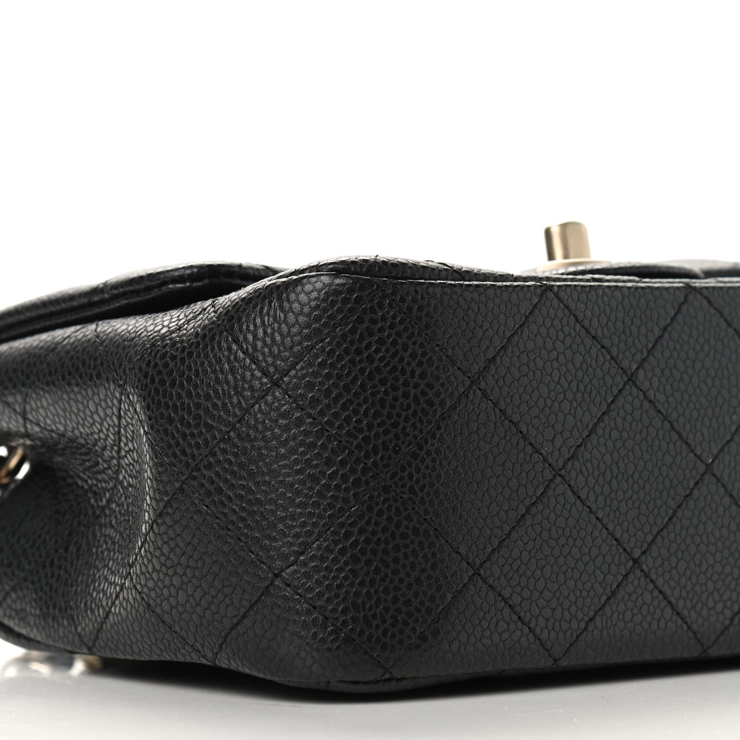 Caviar Quilted Mini Square Flap Black