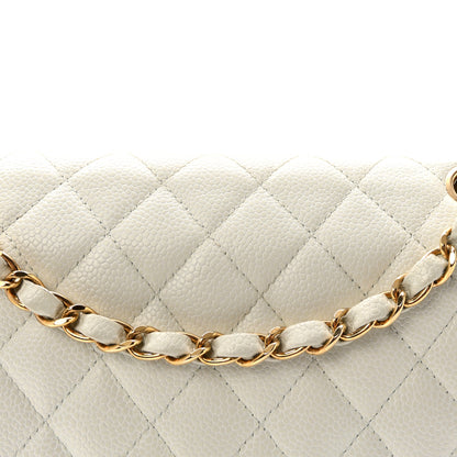 Chanel Caviar Quilted Medium Double Flap Light Blue 8 of 10