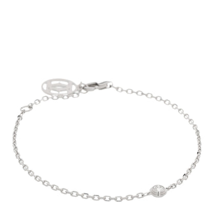 Cartier 18K White Gold Diamond SM D'Amour Bracelet 1 of 4