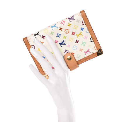 Louis Vuitton Monogram Multicolor Small Ring Agenda Cover White 2 of 10