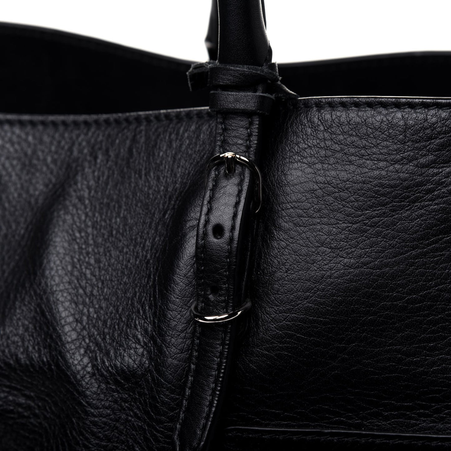 Supple Calfskin Papier A4 Zip Around Tote Black