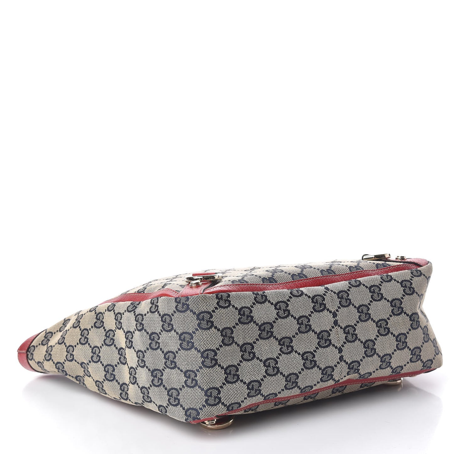 Monogram Abbey Small Tote Navy Red