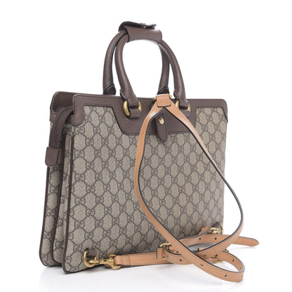 Gucci GG Supreme Monogram Web Ophidia Convertible Backpack Beige New Acero 3 of 10