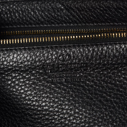 Valentino Garavani Pebbled Calfskin Medium Rockstud Tote Black 6 of 7