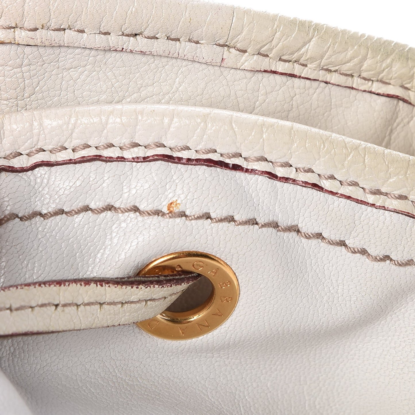 Calfskin Drawstring Bucket Shoulder Bag White