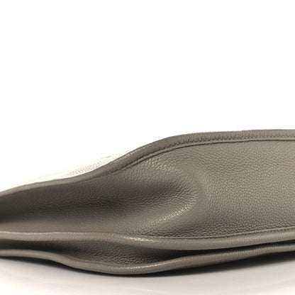 Hermes Taurillon Clemence EVELYNE III PM Gris Asphalte 9 of 12