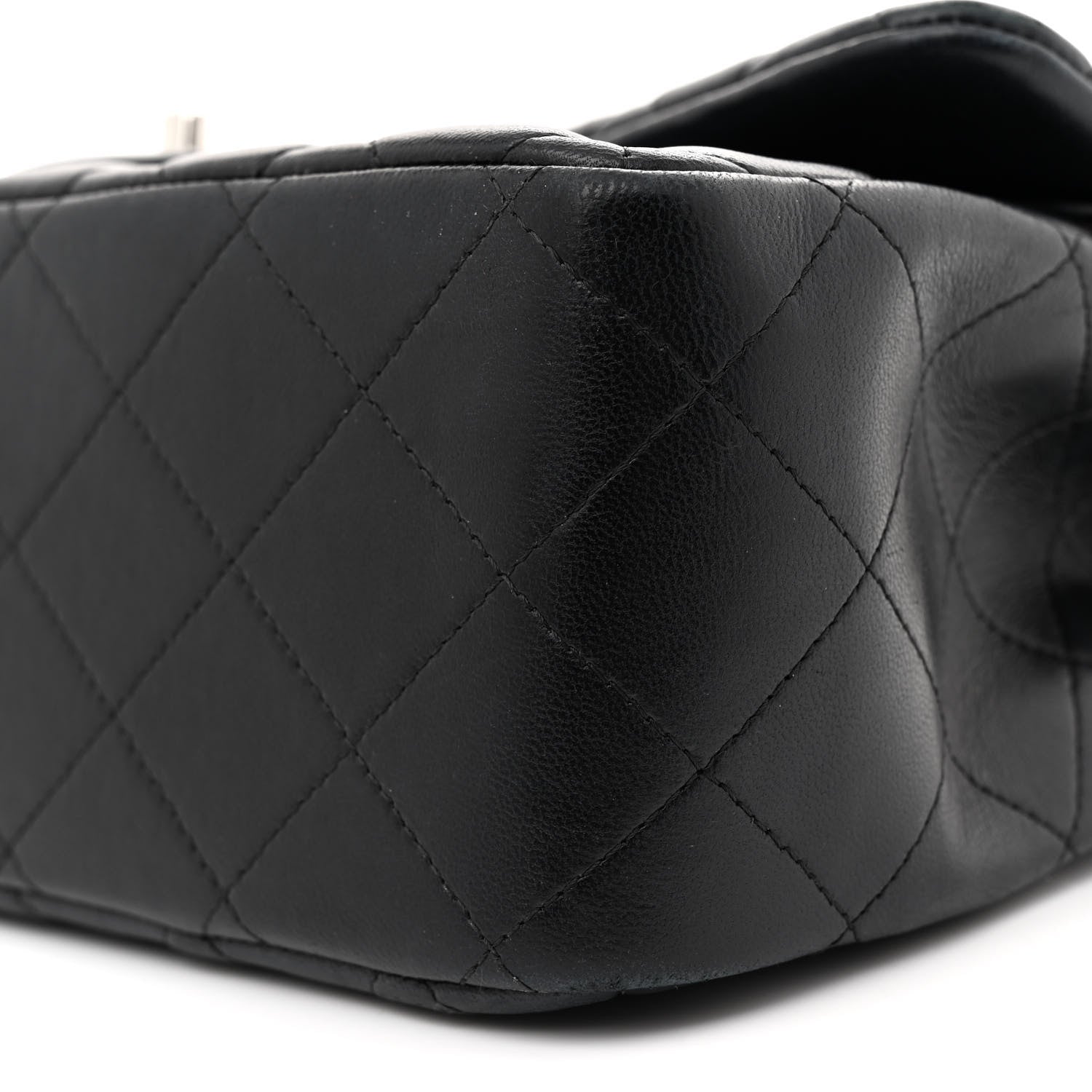 Chanel Lambskin Quilted Jumbo Double Flap Black 10 of 16