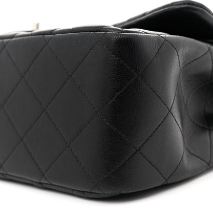 Chanel Lambskin Quilted Jumbo Double Flap Black 10 of 16