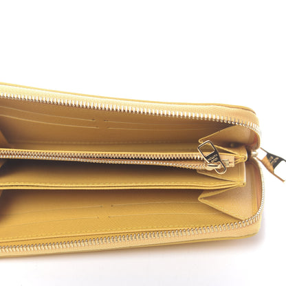 Louis Vuitton Supple Calfskin Paname Flight Zippy Wallet Yellow 5 of 6