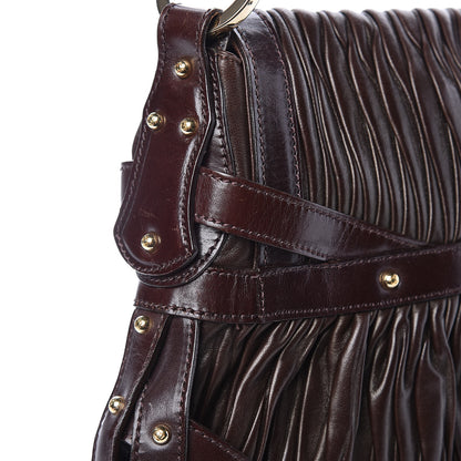Fendi Nappa Pleated Shoulder Bag Testa di Moro 14 of 14