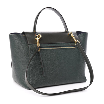 Celine Goatskin Smooth Calfskin Mini Belt Bag Dark Green 3 of 15
