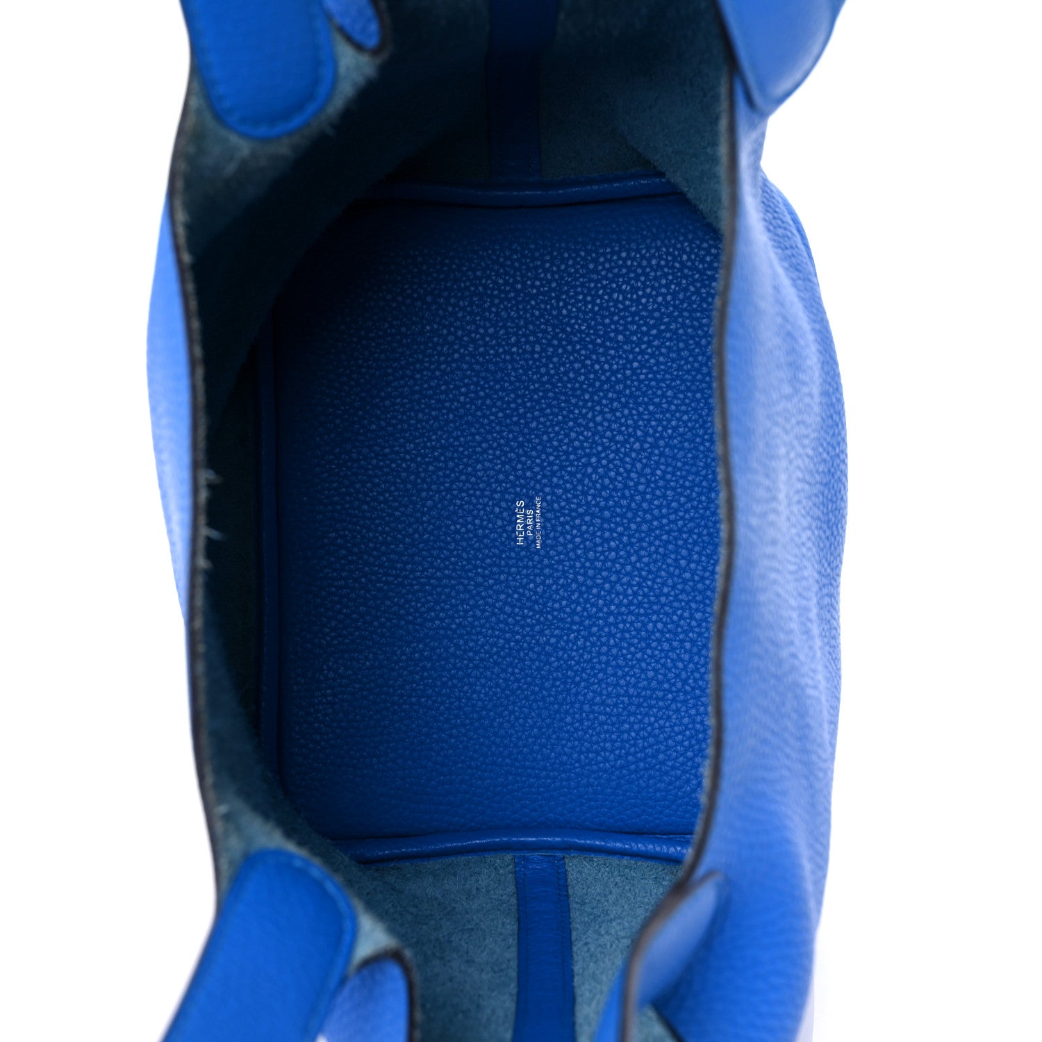 Hermes Taurillon Clemence Picotin Lock 22 MM Bleu Hydra 5 of 11