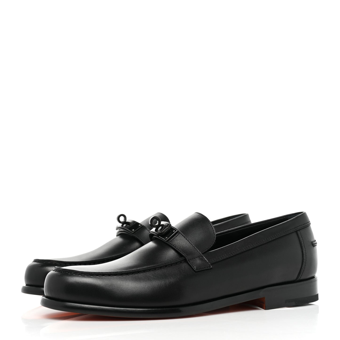 Calfskin Mens Destin Loafer 43 Black