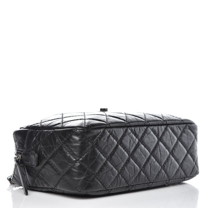 Chanel Aged Calfskin Quilted Medium Reissue Camera Case Black 4 of 7