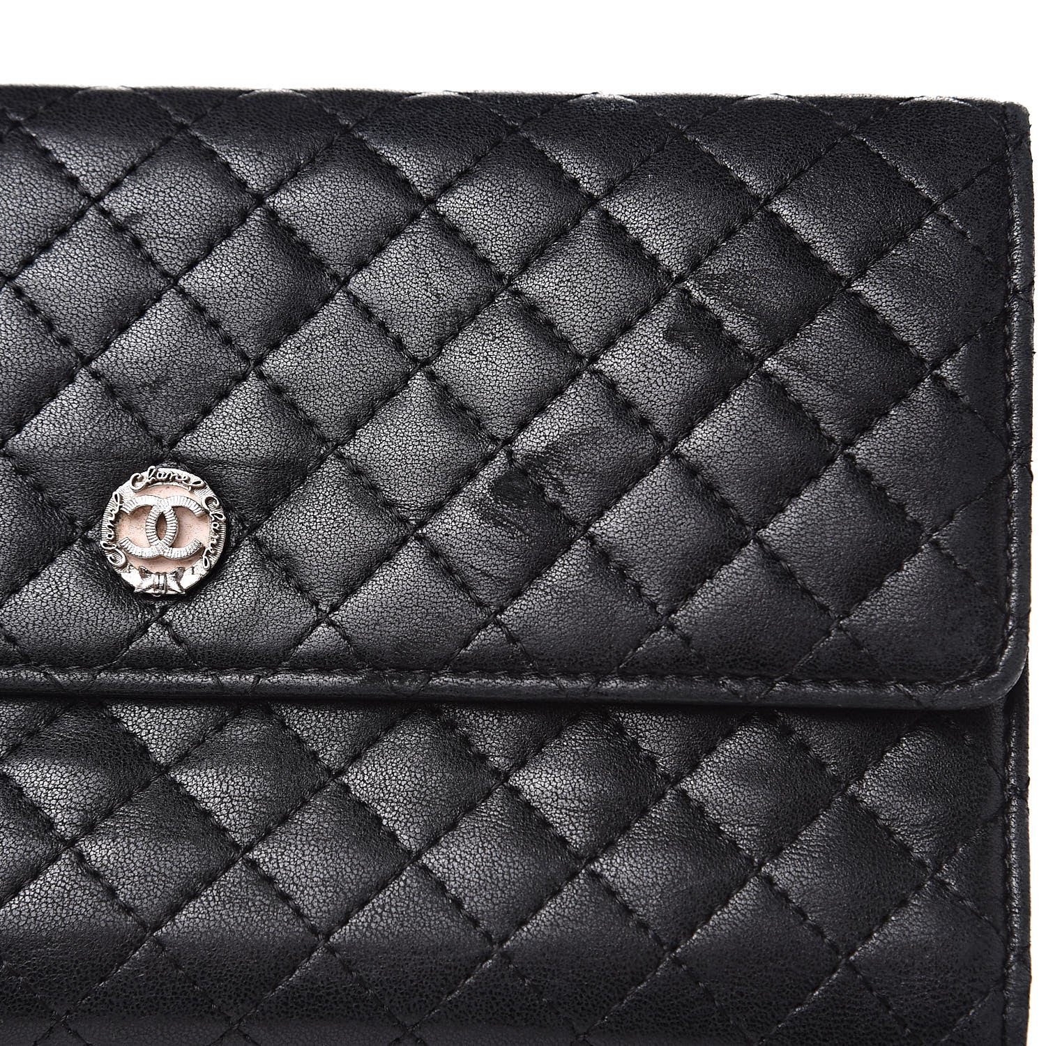 Chanel Lambskin Micro Quilted Tri-Fold Wallet Black 13 of 17