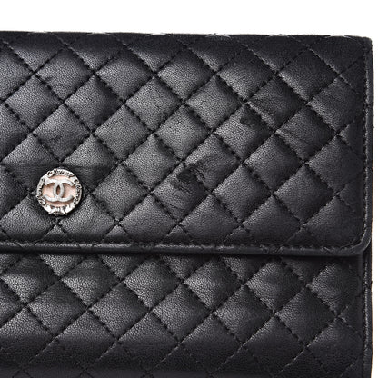 Chanel Lambskin Micro Quilted Tri-Fold Wallet Black 13 of 17