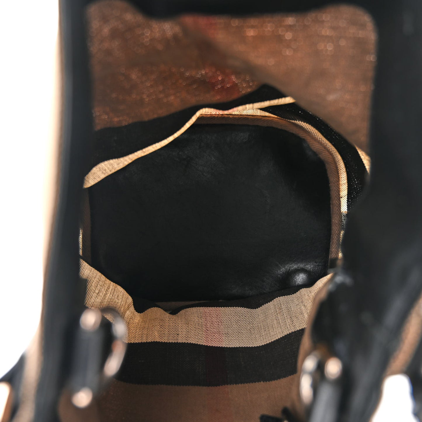 Canvas Mega Check Medium Ashby Hobo Black