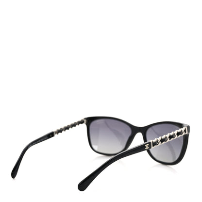 Chanel Cat Eye Chain Polarized Sunglasses 5260-Q Black 4 of 8