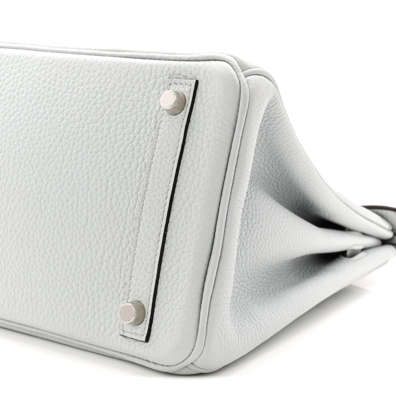 Hermes Taurillon Clemence Birkin 30 Bleu Pale 10 of 11