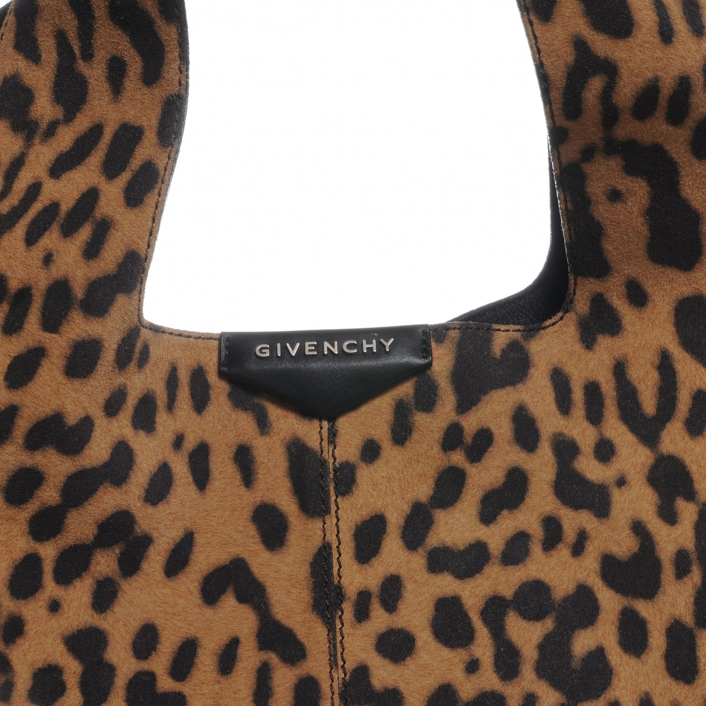 Lambskin Brushed Leopard Print George V Bag