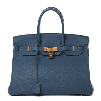 Hermes Togo Birkin 35 Deep Bleu 1 of 17