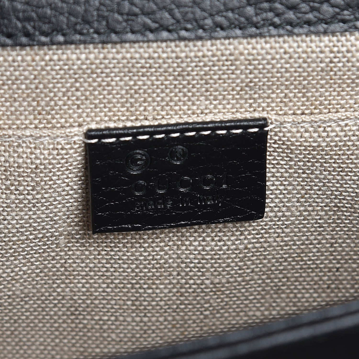 Gucci Dollar Calfskin Small Interlocking G Shoulder Bag Black 6 of 7