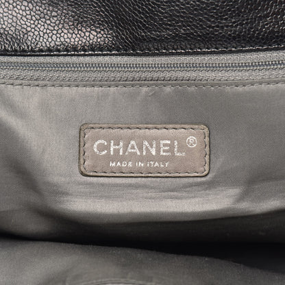 Chanel Glazed Caviar Pocket In The City Tote Black 6 of 11