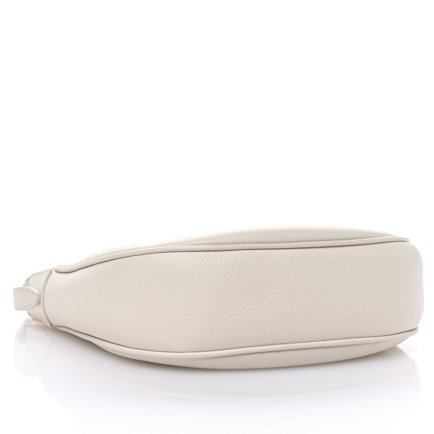 Celine Supple Calfskin Cuir Triomphe Small Heloise Shoulder Bag White Cotton 4 of 10