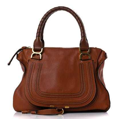 Chloe Calfskin Medium Marcie Satchel Tan 1 of 19