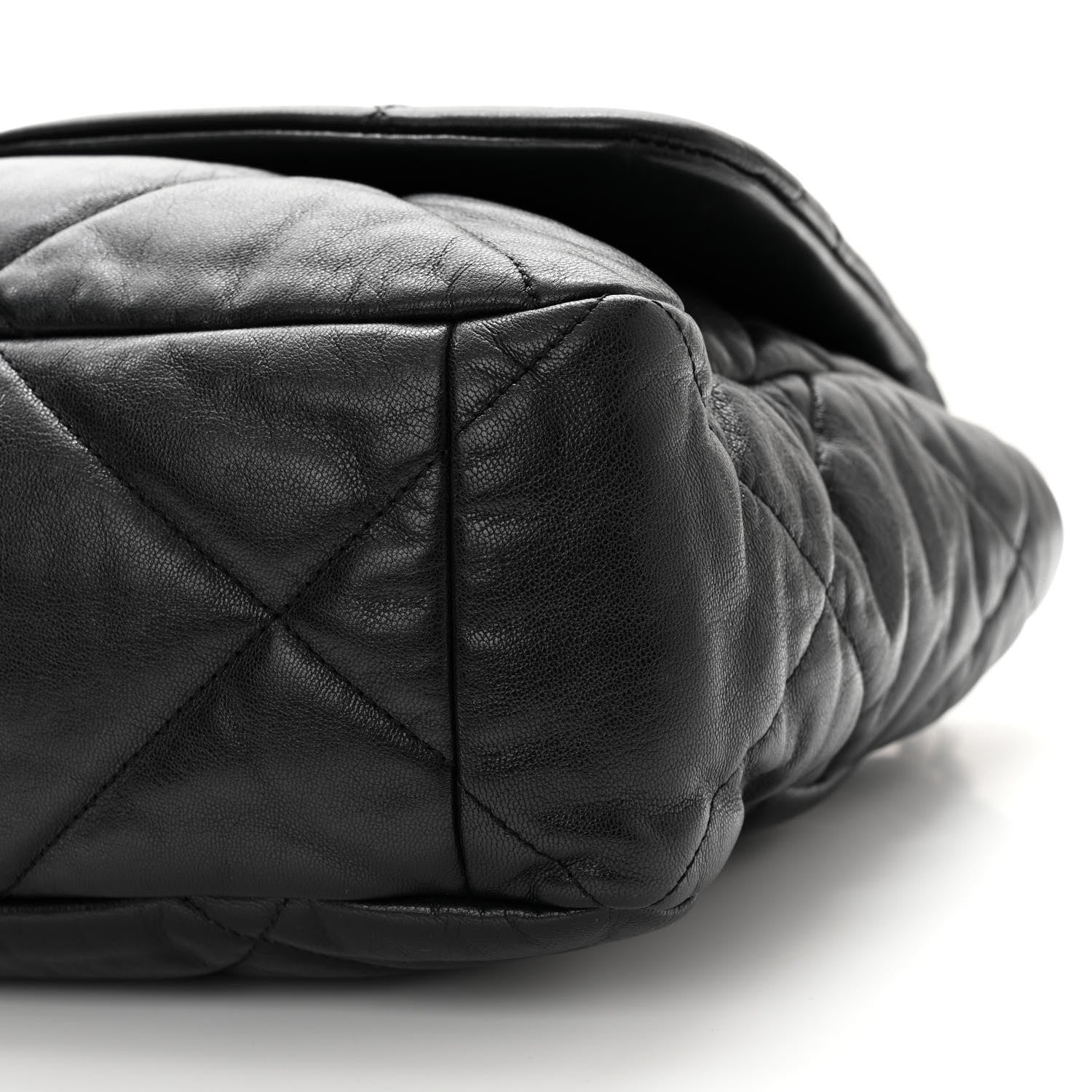 Chanel Goatskin Quilted Maxi Chanel 19 Flap Black 10 of 10