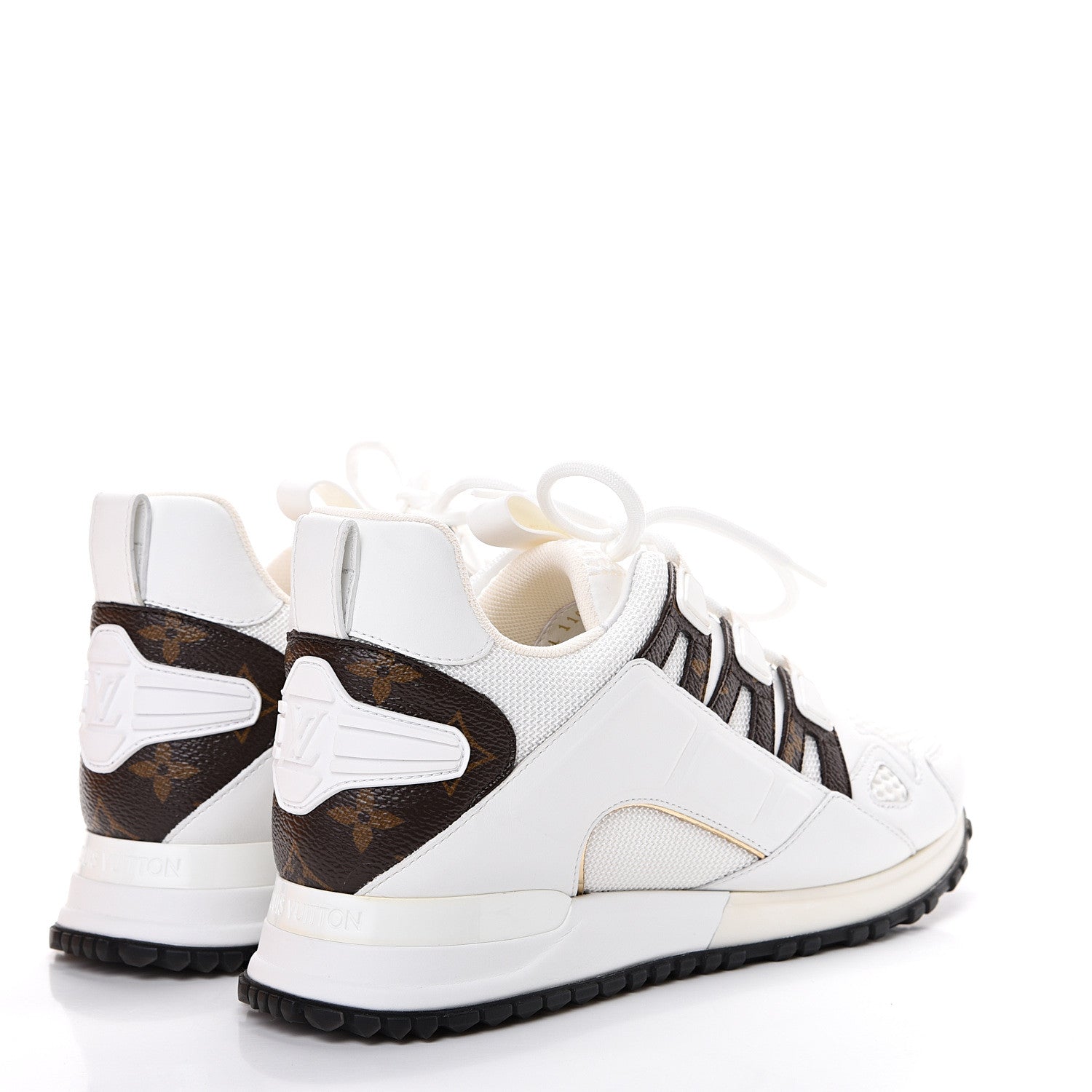 Louis Vuitton Calfskin Monogram Run Away Sneakers 38 White 4 of 8