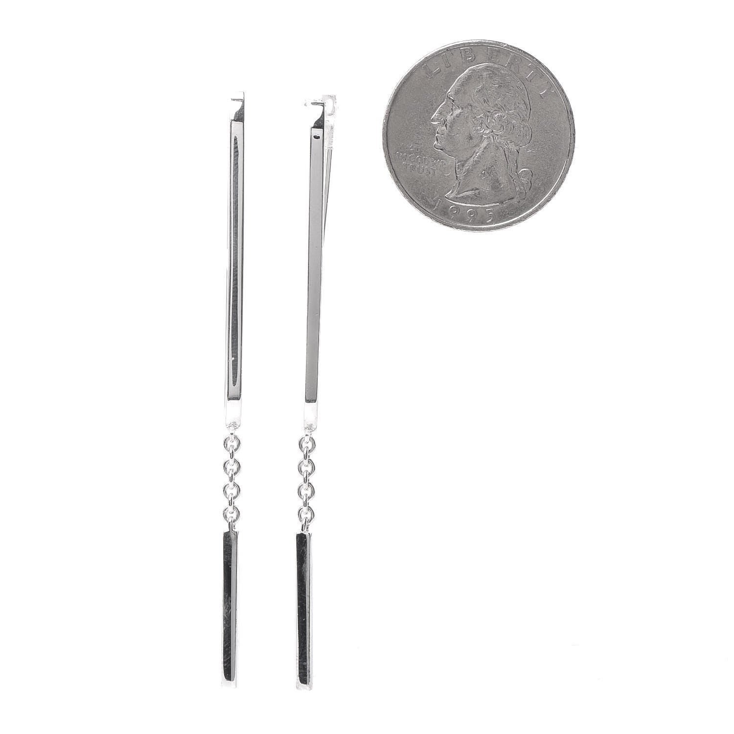 Hermes Sterling Silver Ever Chaine D'Ancre Earrings 2 of 6