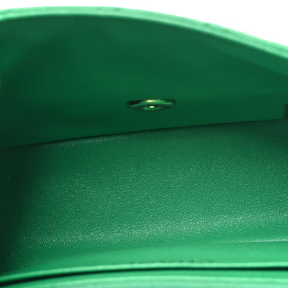 Chanel Lambskin Quilted Mini Square Flap Green 5 of 9
