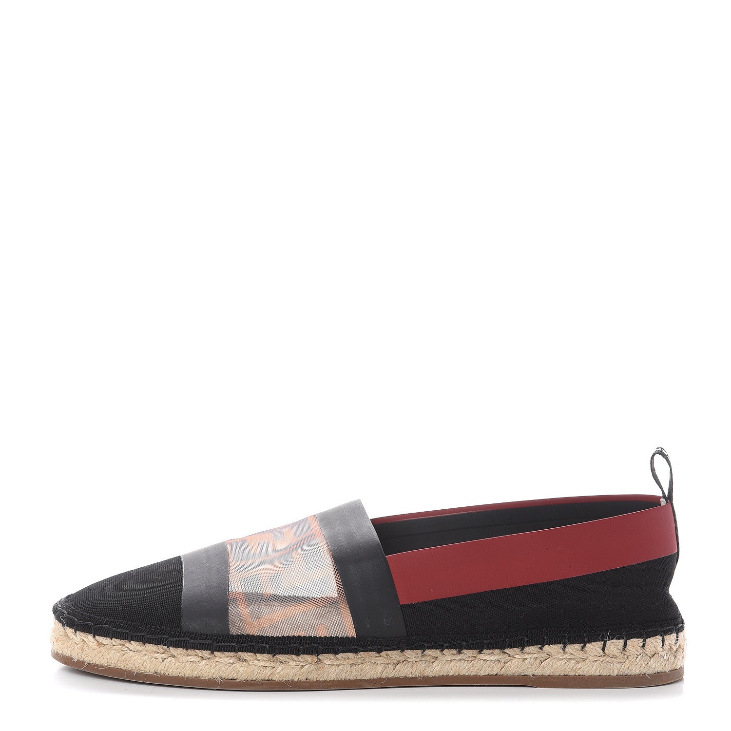 Fendi Canvas Mesh FF Colibri Espadrilles 40 Black Tobacco Moro 1 of 7