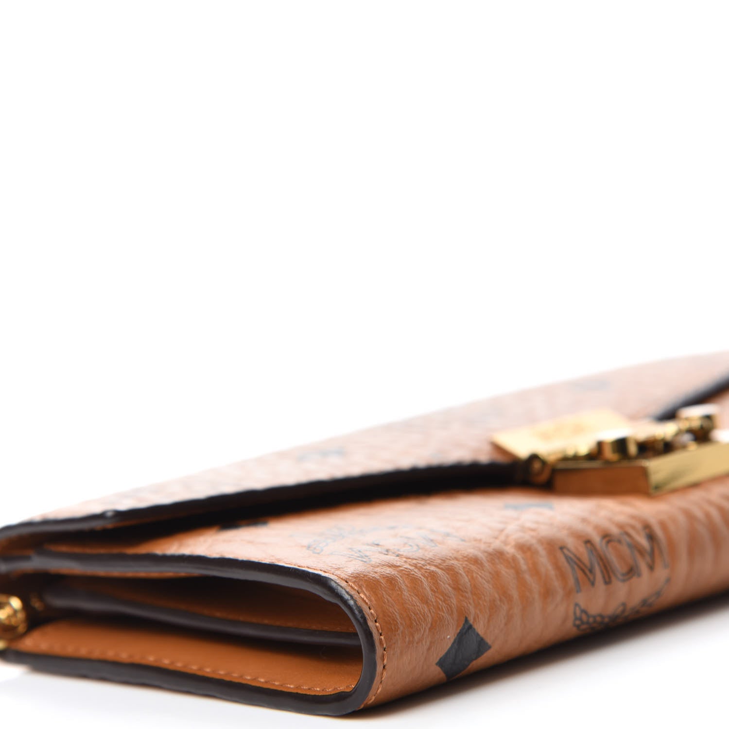 MCM Visetos Large Patricia Wallet On Chain Cognac 6 of 11