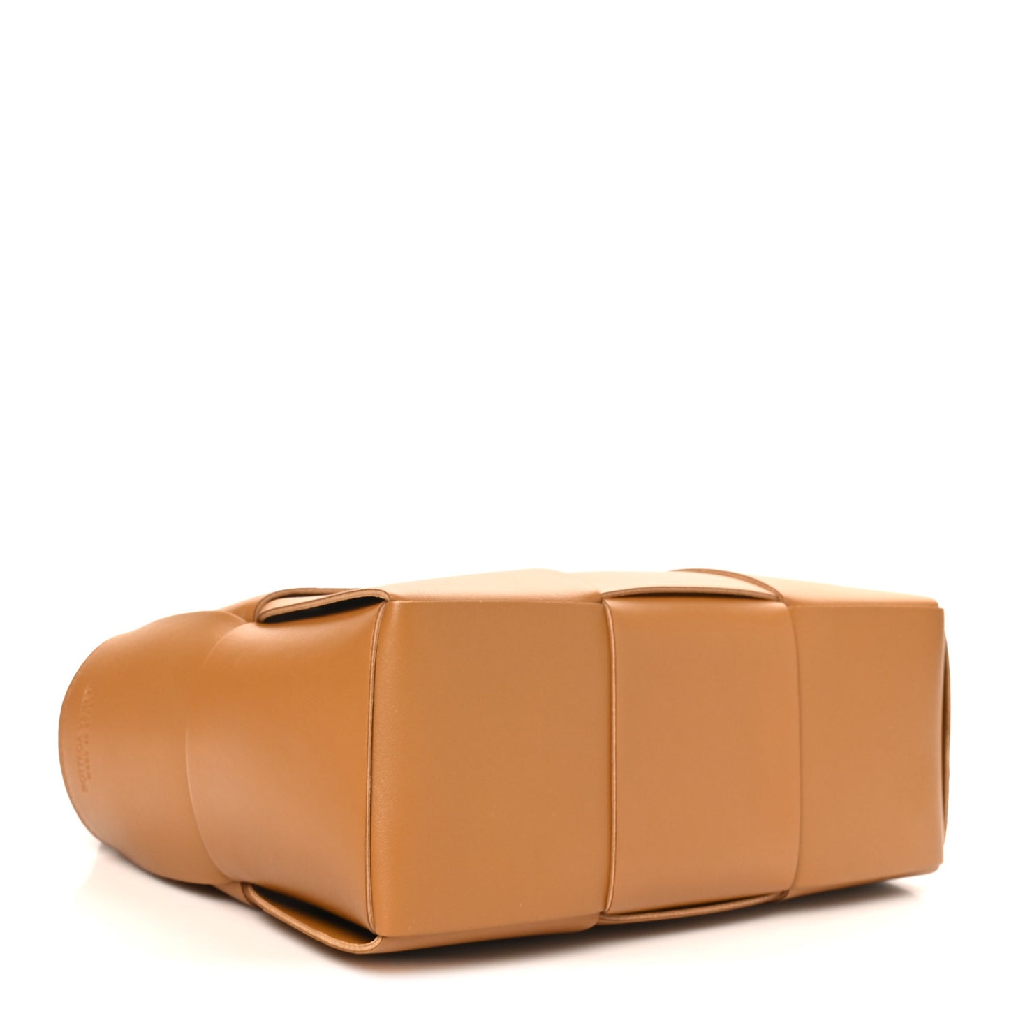 Nappa Maxi Intrecciato Small Arco Tote Caramel