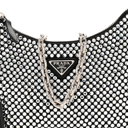 Prada Satin Crystal Re-Edition 2005 Shoulder Bag Cristal 8 of 10
