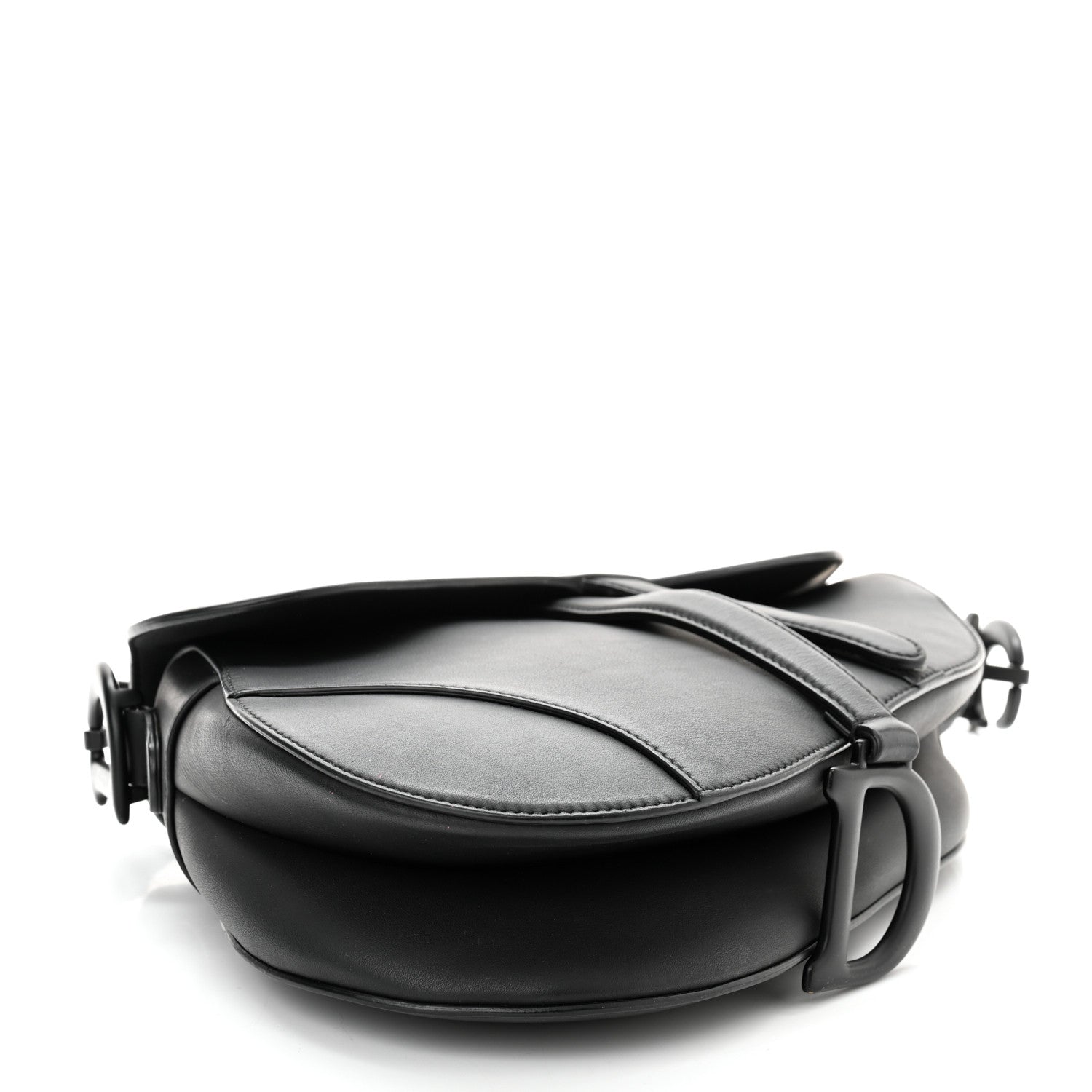 Christian Dior Ultra Matte Calfskin Saddle Bag Black 3 of 10